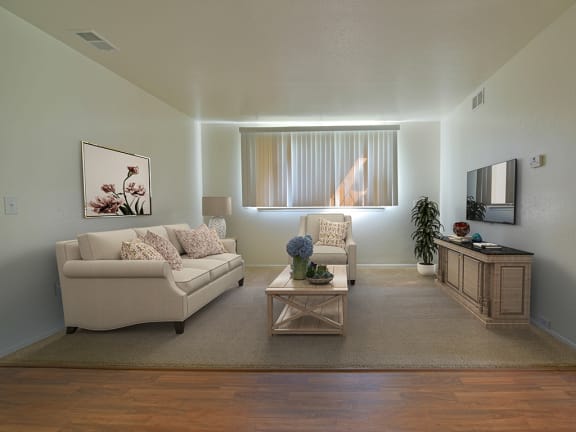 Modern Living Room at Huntington Place Apartments, Essexville