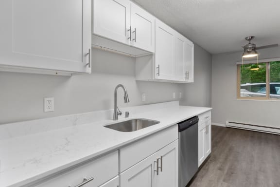 The Galleria Apartments Virtually Staged Model Kitchen