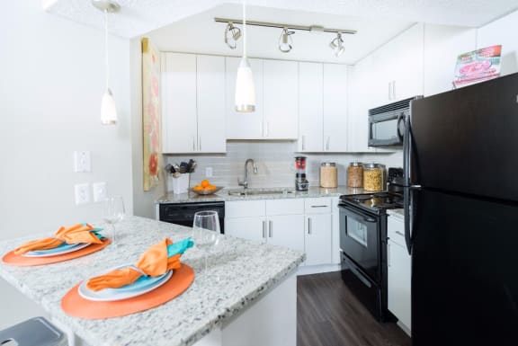 Upgraded Kitchen With Granite Countertops at Uptown Buckhead, Atlanta, GA, 30342