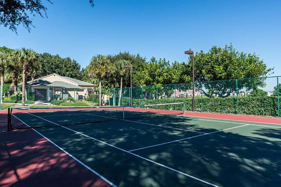 Lighted Tennis Court at Winthrop West Apartment Homes, Riverview, 33578