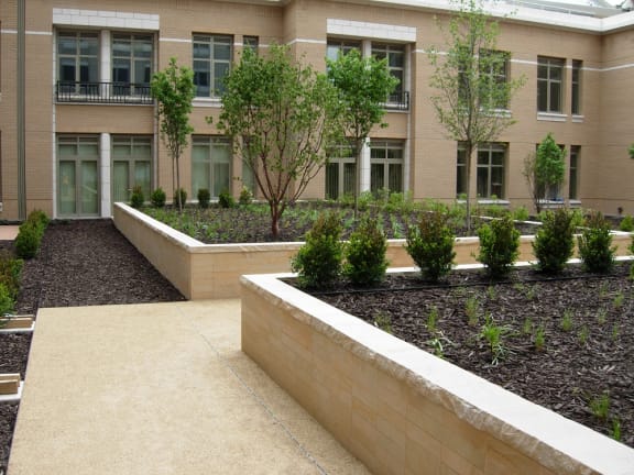 Outdoor area with a view of the exterior and surrounding plant area