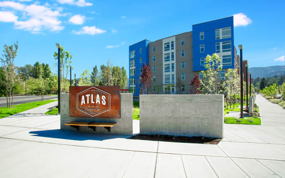 Atlas Apartments Monument Sign