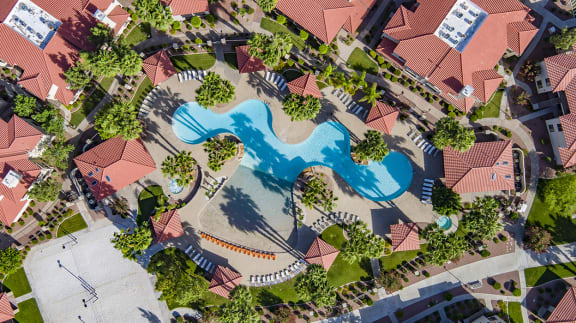 San Melia Phoenix Apartments Aerial Pool