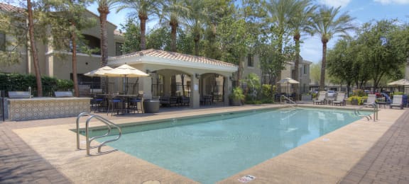 Pool and pool patio at Trails at San Tan in Gilbert AZ June 2021 (2)
