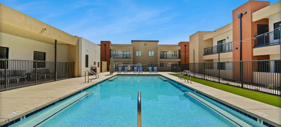 Pool at 59 Evergreen Apartments