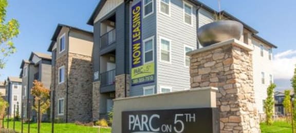 Welcoming Property Signage at Parc on 5th Apartments & Townhomes, American Fork, UT