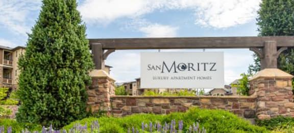 Welcoming Property Entrance Sign at San Moritz Apartments, Midvale, 84047