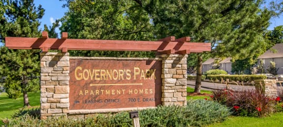 Property Entrance Sign at Governor's Park, Colorado, 80525