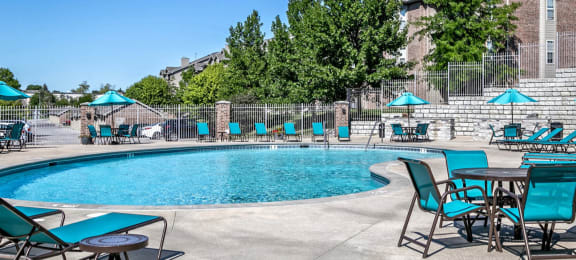 Resident pool at Whispering Hills Apartments, Omaha NE