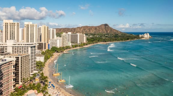 Stock photo of Honolulu beach