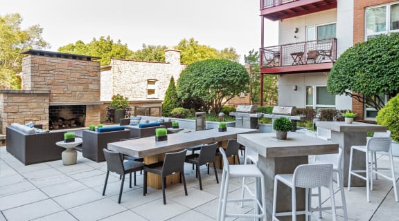 Outdoor Deck with Grilling Stations