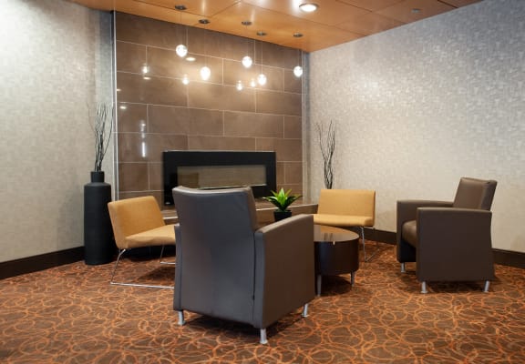 Lobby-Area at 190 Smith Luxury Apartment Suites, Winnipeg, Manitoba