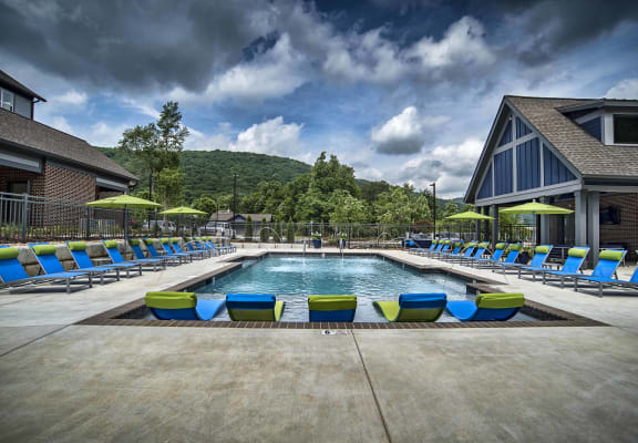 Pool Area at The Heights at Monte Sano