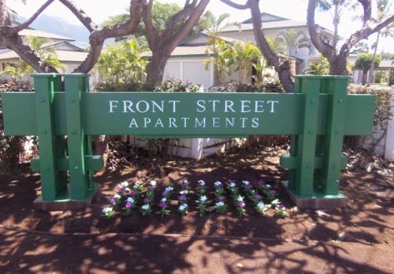 Front Street Apartments signage