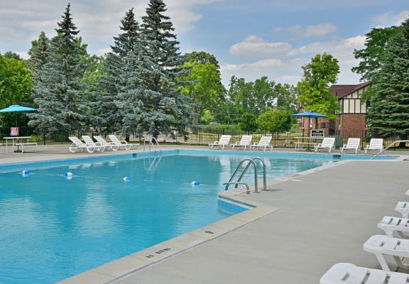 Swimming Pool With Relaxing Sundecks at Charter Oaks Apartments, Davison, 48423