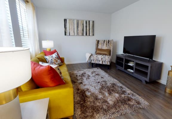 Living Room With Television at Coldwater Flats, Evansville, 47714