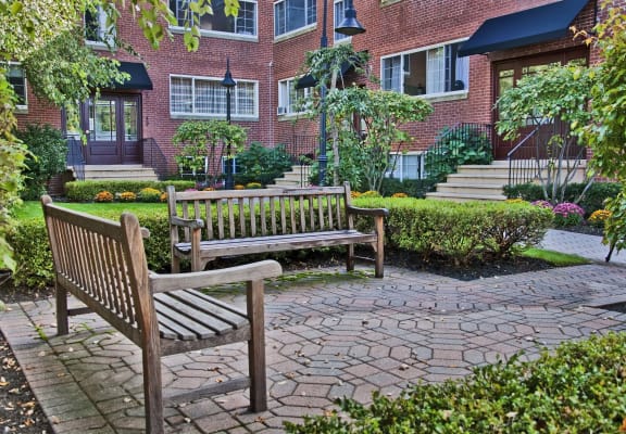 Outdoor Seating Benches at Green Street, Brookline