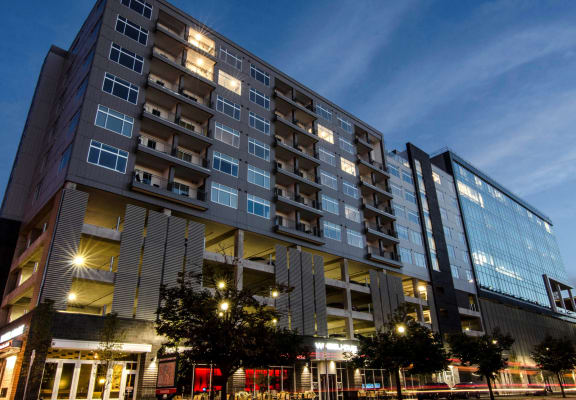 Night Time at Arena Place Apartments