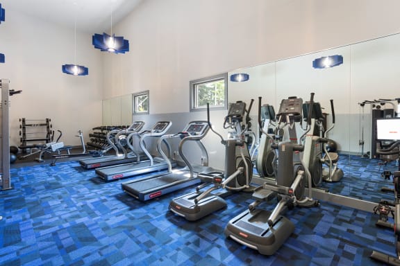 Cardio Machines In Gym at Alvista 23, Oregon