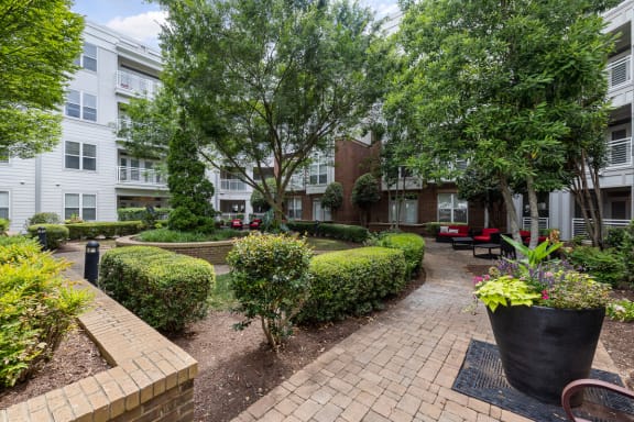 Community internal courtyard garden