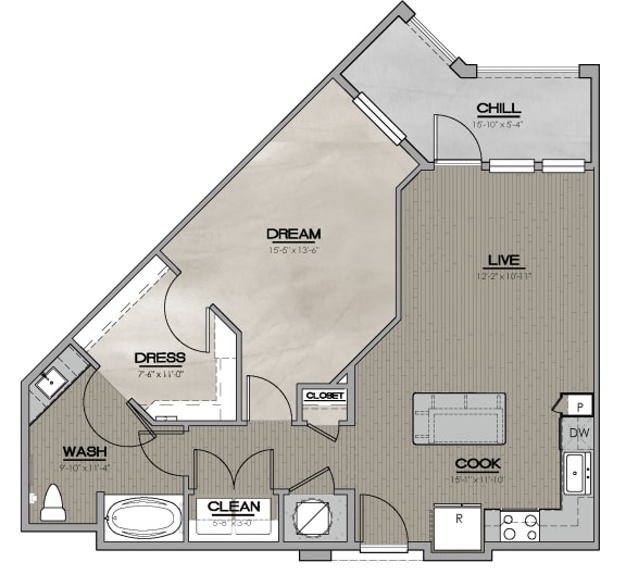 Floor Plans of Westhouse Flats in Fort Worth, TX