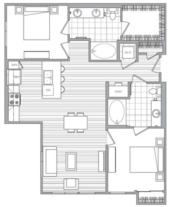 Studio, 1, 2 & 3 Bedroom Apartments in Mission Valley, San Diego Vora