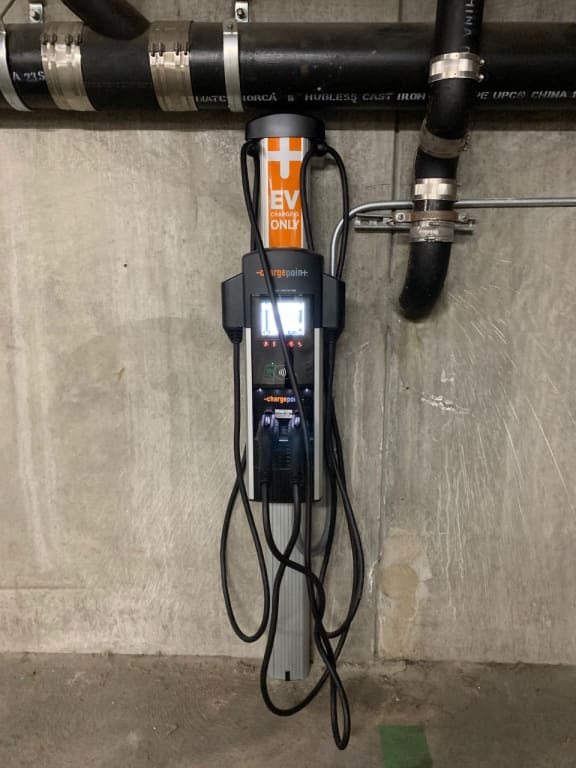 Electric vehicle charging hookup