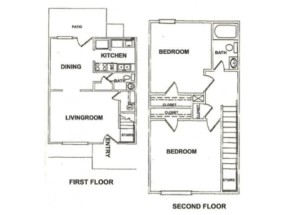 Floor Plans of Bradford Gwinnett Townhomes in Norcross GA