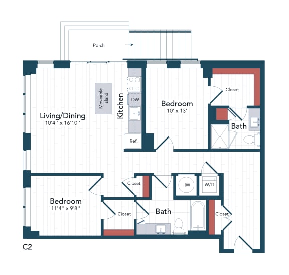 Studio, 1, 2 & 3 Bedroom Apartments in North Bethesda Harwood Flats