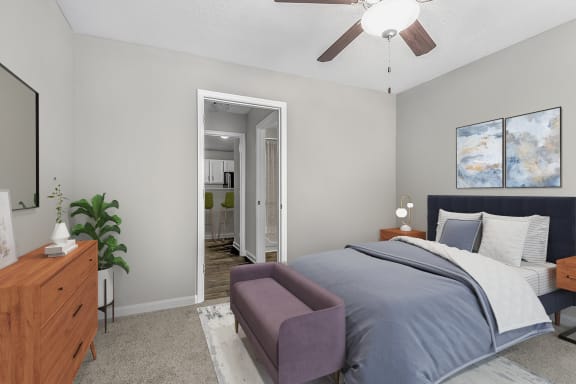 Spacious Guest Bedroom at Southpoint Crossing in Durham, NC