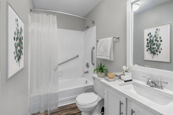Luxury Designer Bathroom at Southpoint Crossing in Durham, NC