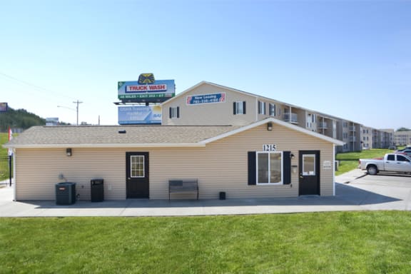 Onsite Management Office with Package Receiving at Geary Estates Apartments, Kansas