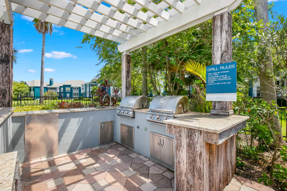 Grilling Area At The Pool Sundeck