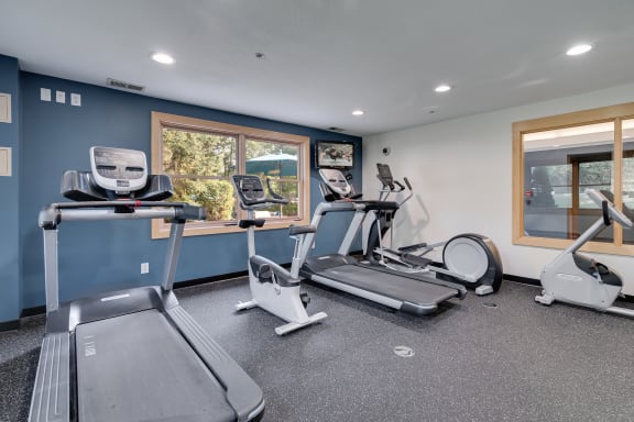 Cardio Equipment At The Fitness Center