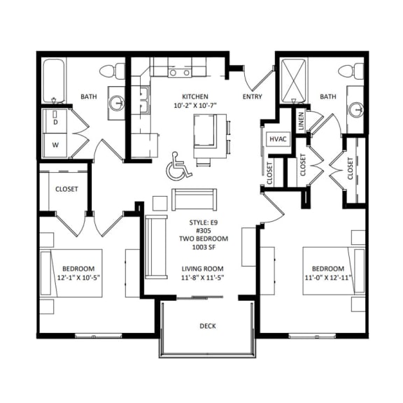 Floor Plans of The West Edge in Middleton, WI