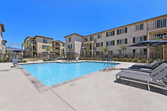 Pool Area at LEVANTE APARTMENT HOMES, California, 92335