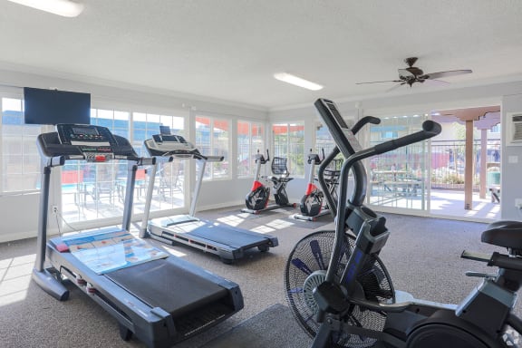 State Of The Art Fitness Center at Dover Park Apartments, California