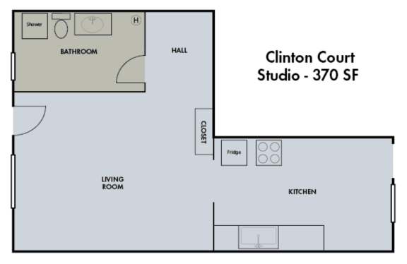 Floor Plans of Clinton Court in Portland OR
