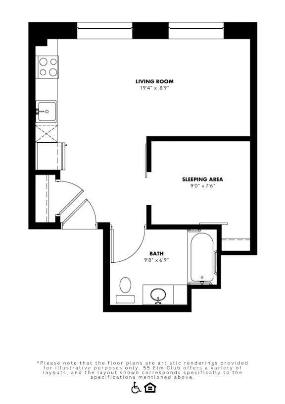 Studio, 1-2 Bedroom Apartments in Bridgeport | Canfield Park - Luxury Studio Flats In Bridgeport