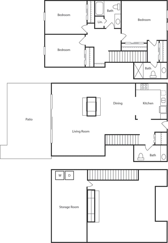 Floor Plans of Kenilworth in Prairie Village, KS