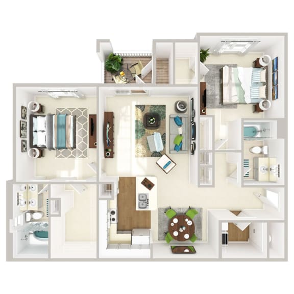 1, 2 & 3 Bedroom Apartments in FuquayVarina The Retreat