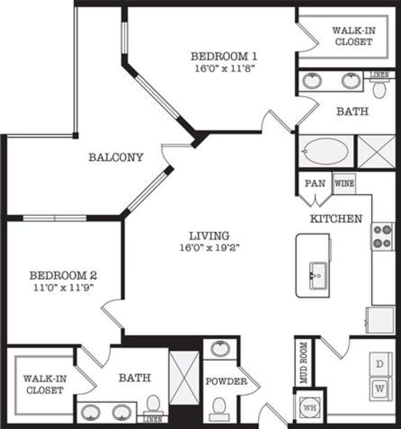 Floor Plans of Revl Crockett Row in Fort Worth, TX