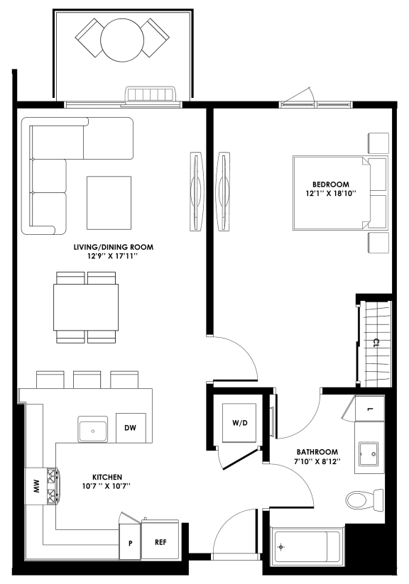 Floor Plans of Chandler Apartments in North Hollywood, CA