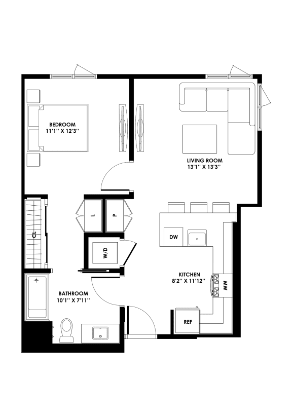 Floor Plans of Chandler Apartments in North Hollywood, CA