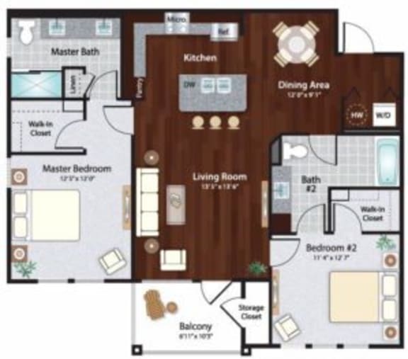 Luxury One, Two, and ThreeBedroom Floor Plans Epic at Gateway