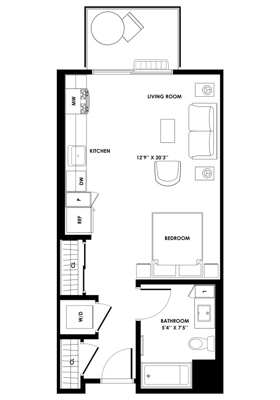 Floor Plans of Chandler Apartments in North Hollywood, CA