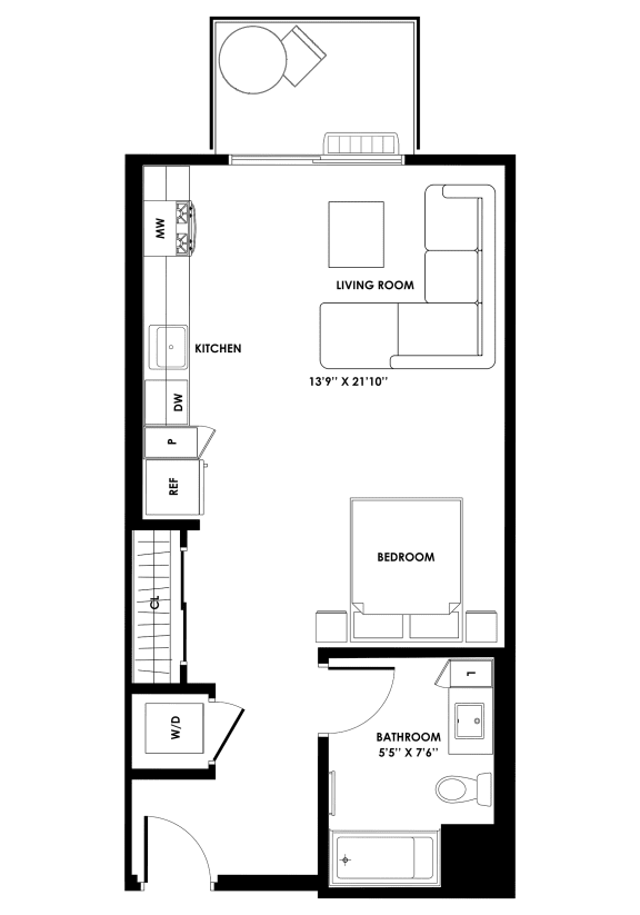 Floor Plans of Chandler Apartments in North Hollywood, CA