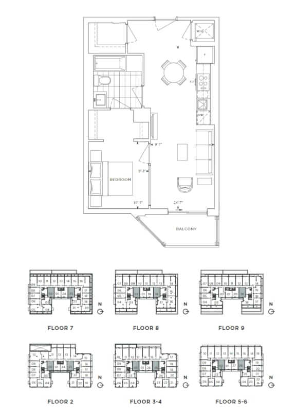 Studio, 1, 2, and 3Bedroom Apartments Downtown Toronto