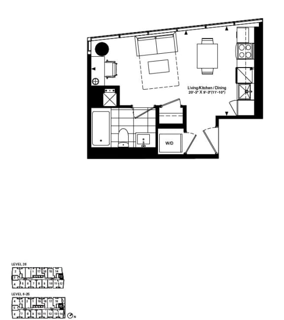 Liberty Village Studio, 1, and 2Bedroom Apartment Rentals