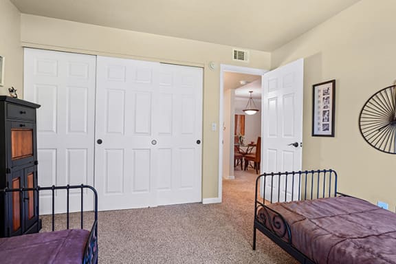 Small Bedroom With Expansive Window Small Bedroom With Expansive Window at Clayton Creek Apartments, Concord, 94521